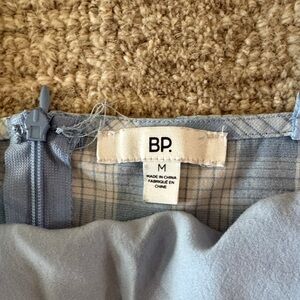 BP Light Blue Plaid Mini Stretch Dress